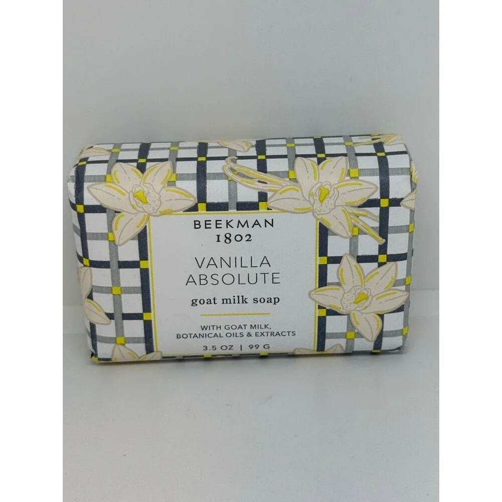 Beekman 1802 Goat Milk Soap Bars Pistachio Dark‎ Cherry & Vanilla 3.5oz Set New
